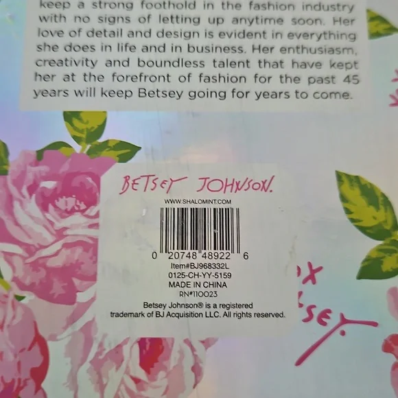 Betsey Johnson NWT Lined Notebook - Picture 4 of 5